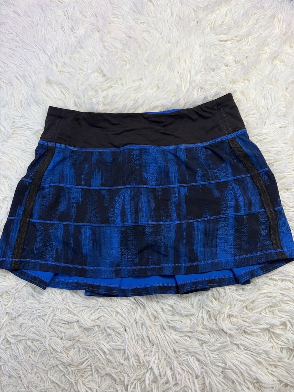 Lululemon Pace Rival Skirt II *4-way Stretch (Regular) Nightsky White Harbor Blu
